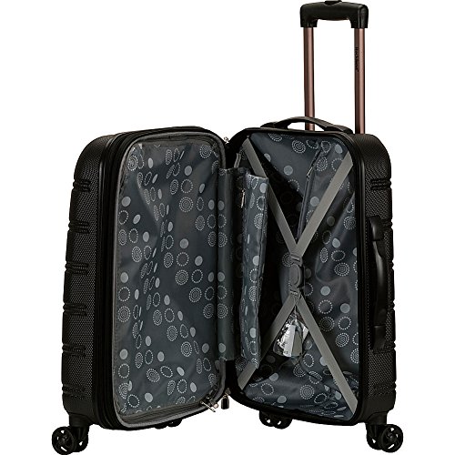 Rockland Melbourne Hardside Expandable Luggage with Spinner Wheels, 2TONENAVY, 2 Piece (20/28)