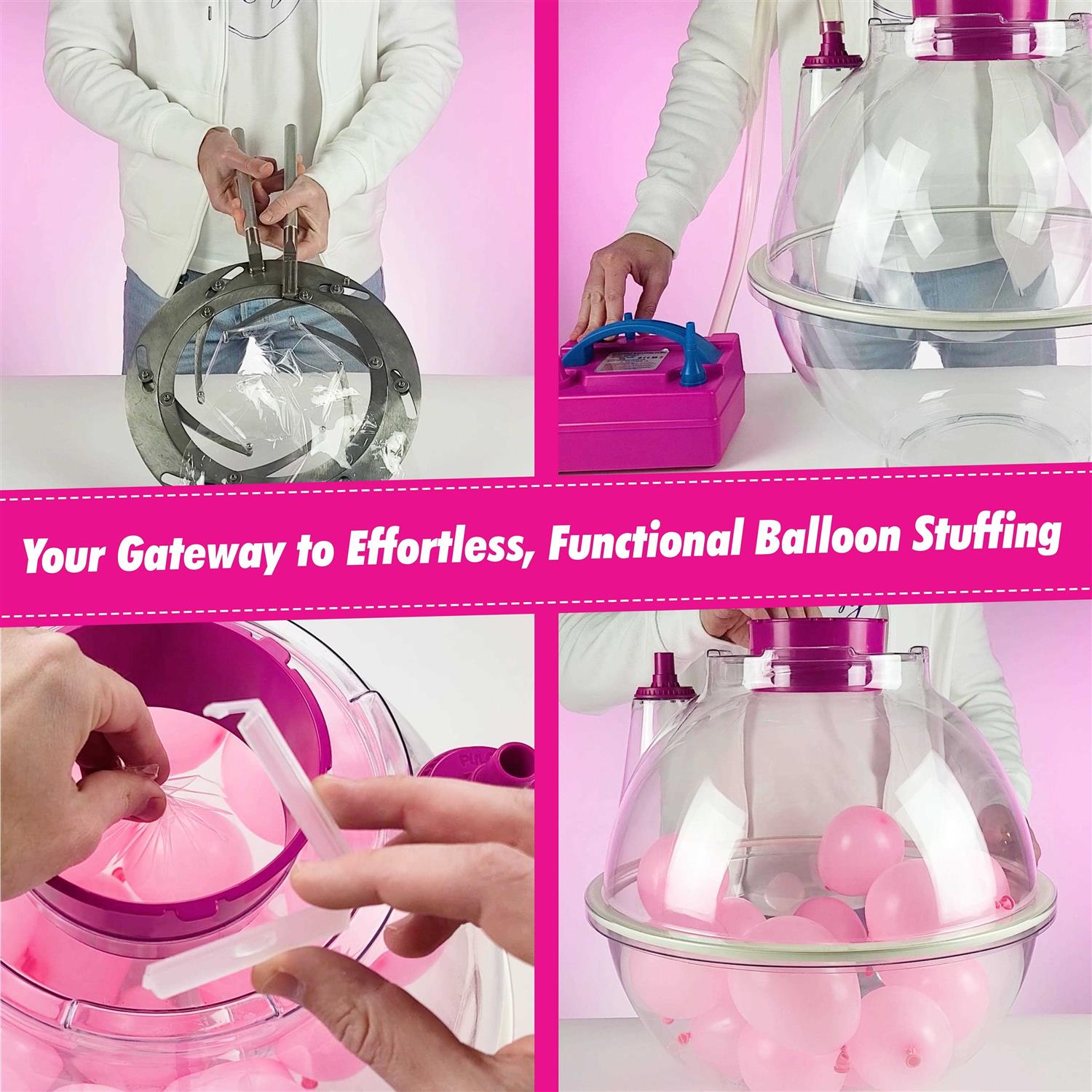 Bloonsy Balloon Stuffing Machine Balloon Stuffer Machine Kit with Electric Air Pump and Expander Tool - Sports Supplies Online Store
