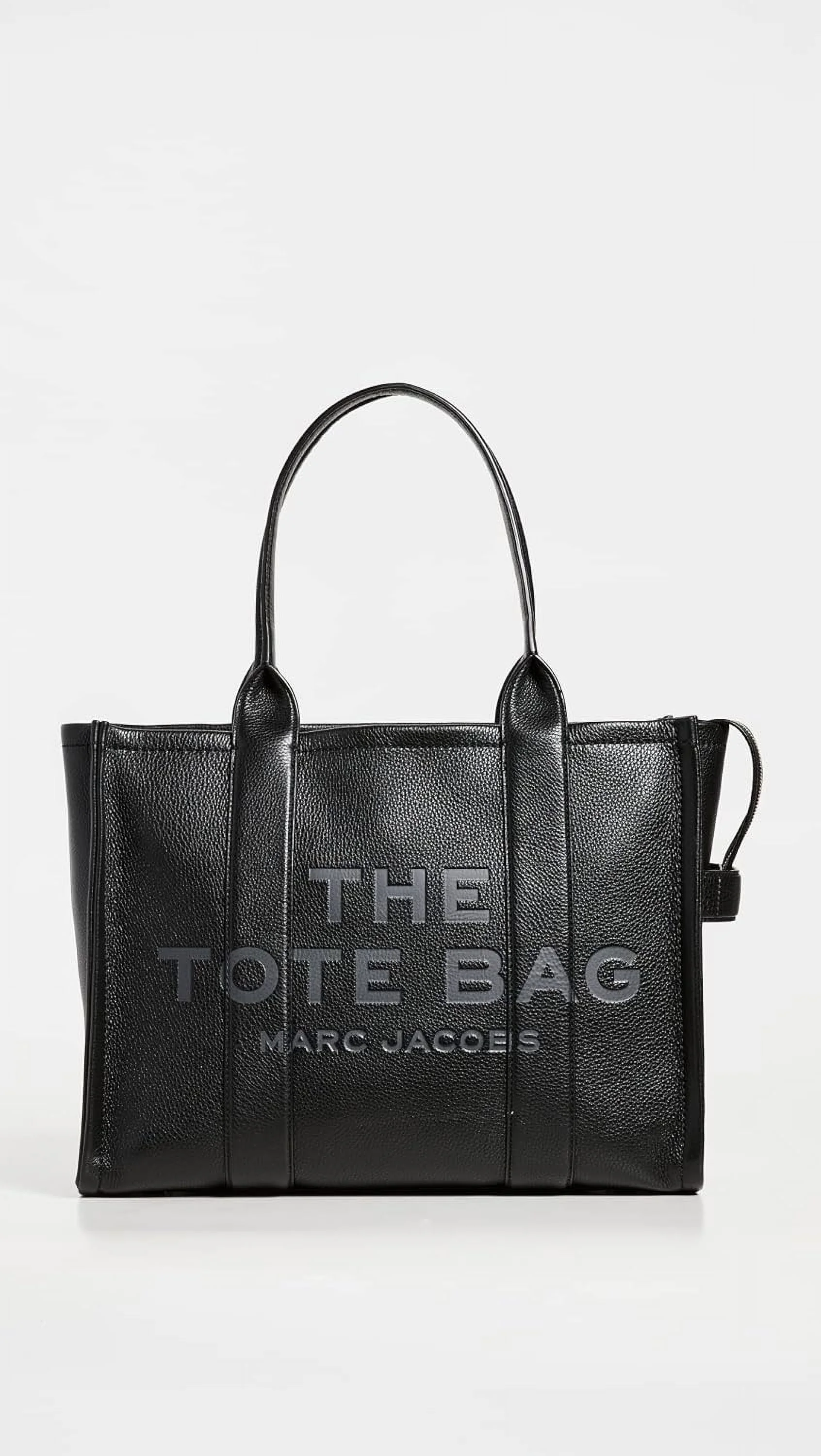 Marc Jacobs Women's The Leather Tote Bag, Black, H020L01FA21-001 One Size