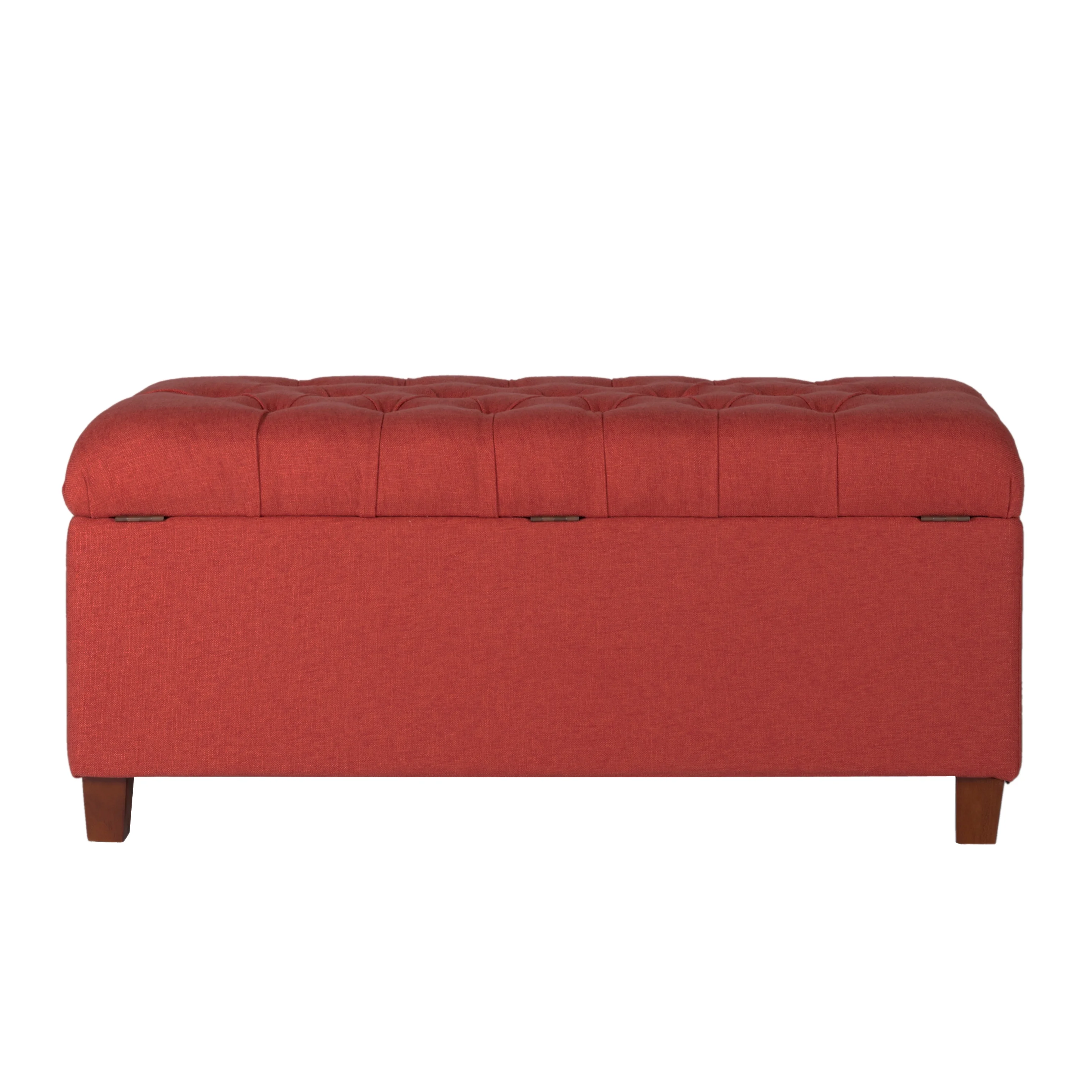 HomePop Ainsley Button Tufted Storage Bench, Multiple Colors