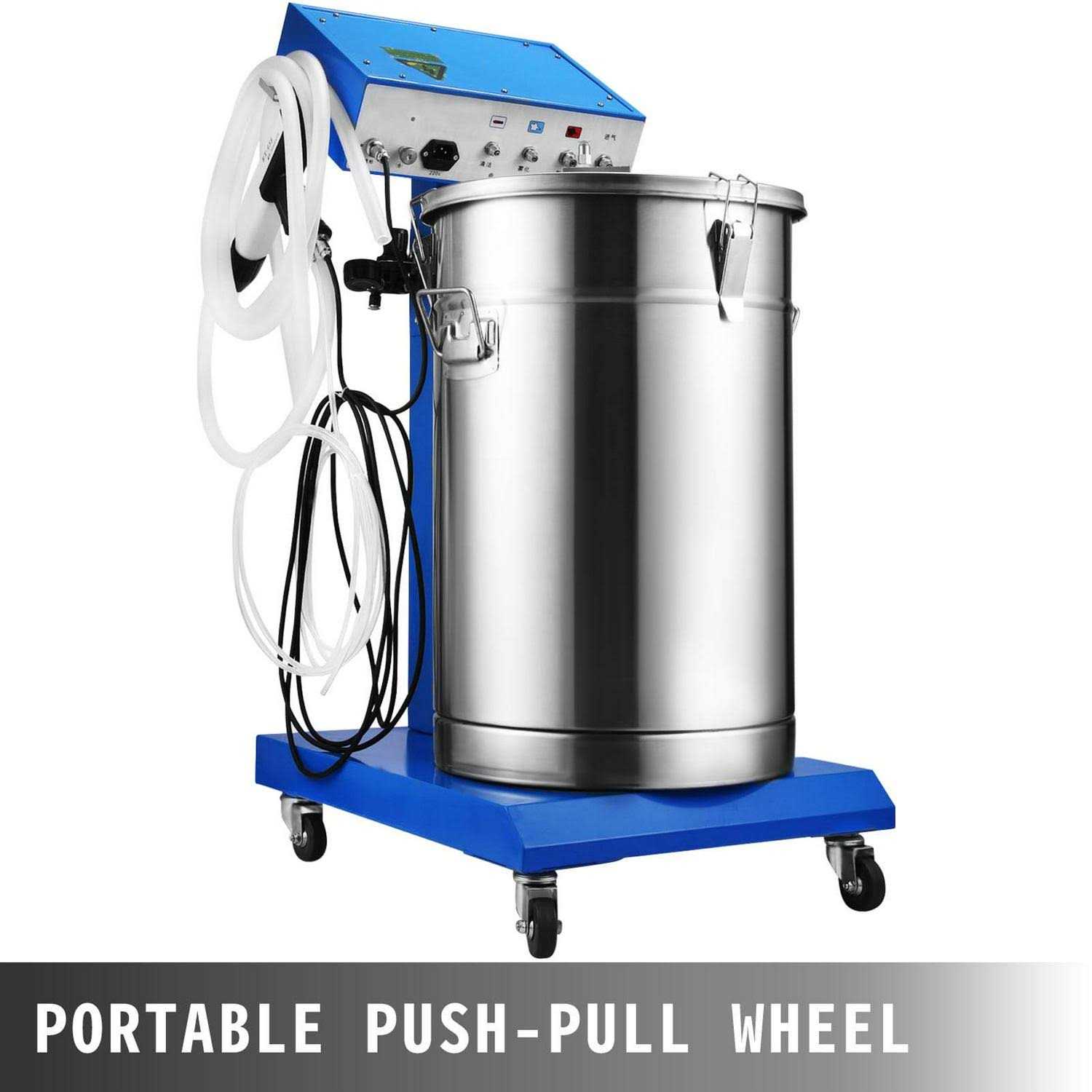 VEVOR Powder Coating Machine 50W 45L Capacity Electrostatic Powder Coating Machine Spraying Gun Paint 450g Per Minute WX-958 Powder Coating System