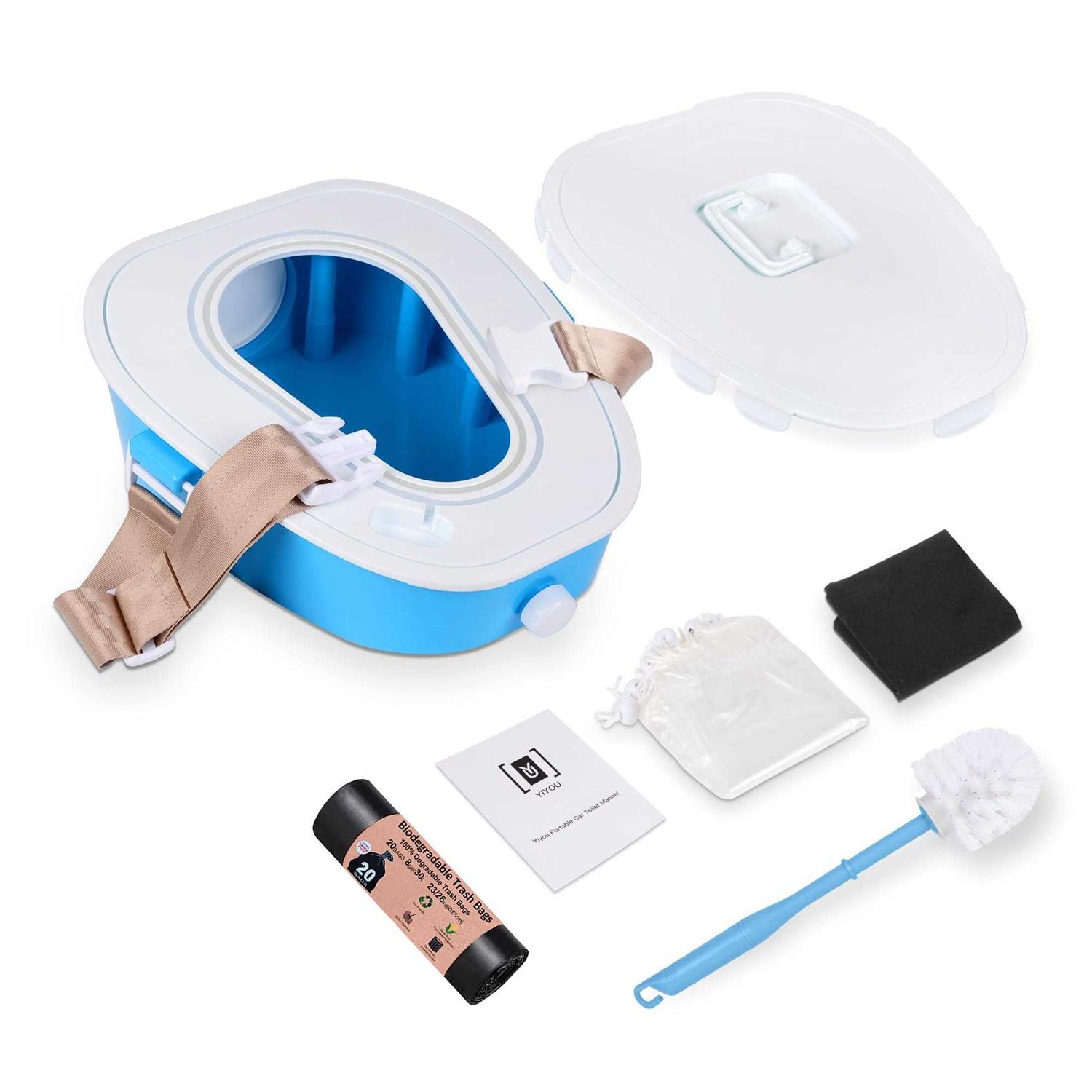 A ARCITON Portable Toilet Camping Toilet Indoor &amp; Outdoor Commode,Travel Potty,Portable Toilet for Car,Camping,Hiking,Boating,Long Road Trips