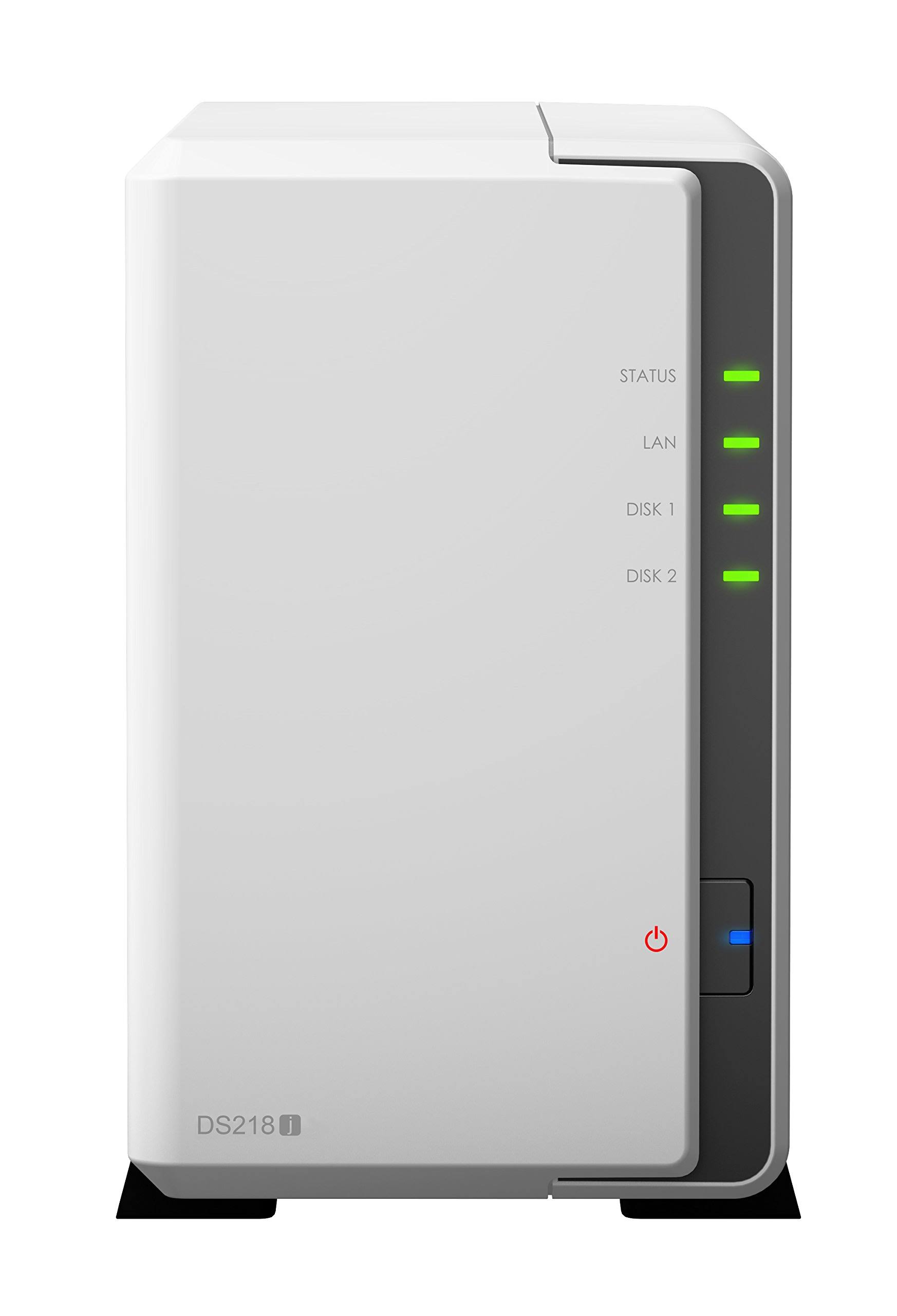 Synology Disk Station DS218j 2-Bay Diskless NAS Server - SATA 6Gb/s
