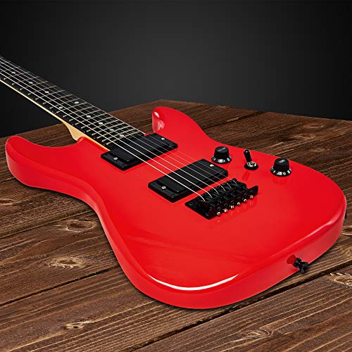 LyxPro 36 Inch Electric Guitar and Kit for Kids with 3/4 Size Beginner’s Guitar, Amp, Six Strings, Two Picks, Shoulder Strap, Digital Clip On Tuner
