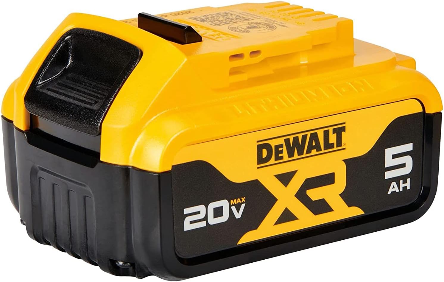 DeWaIt 20V MAX XR 5.0Ah Lithium Ion Battery, 4-Pack