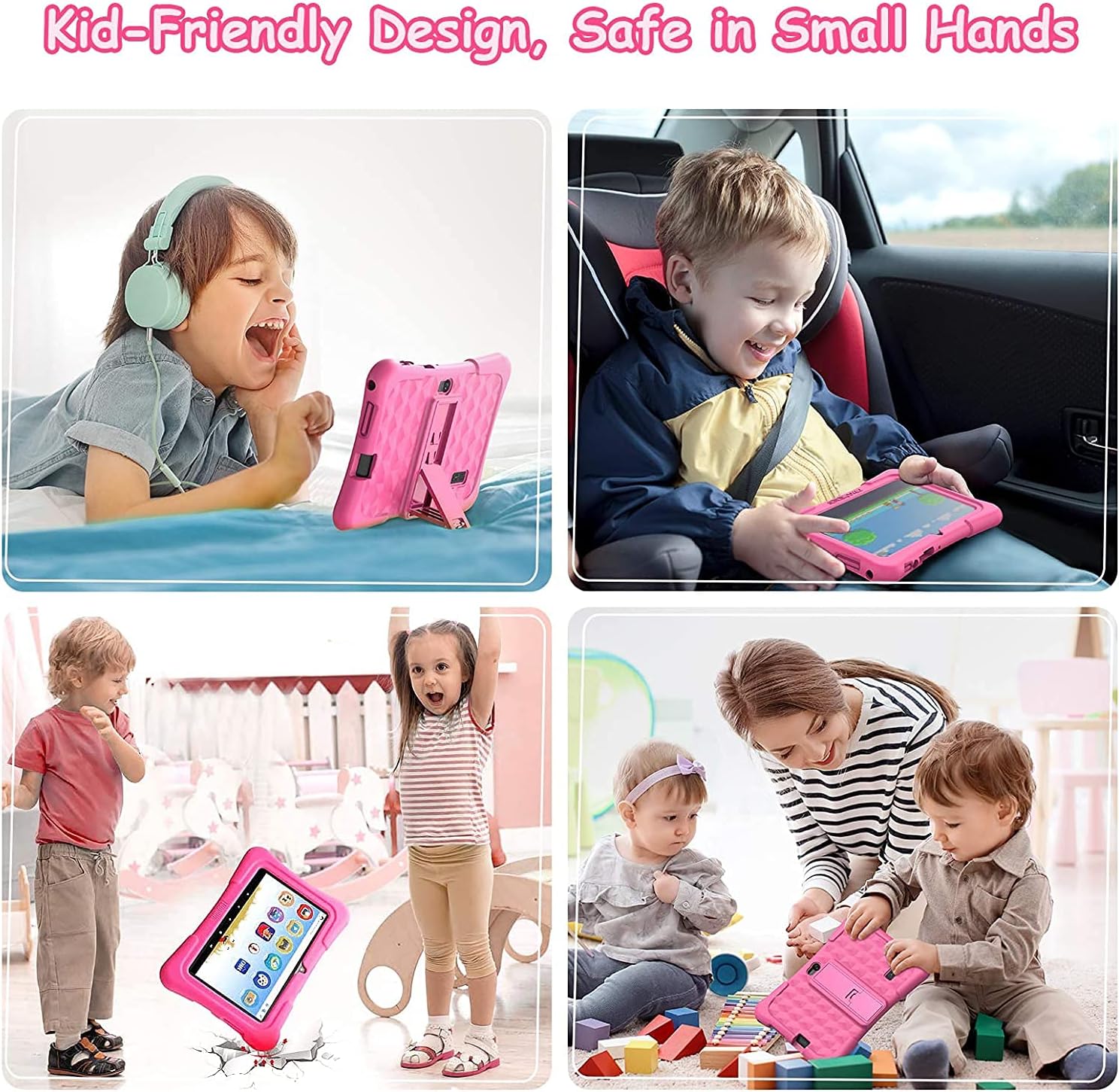 Dragon Touch Kids Tablet, 7 inch IPS HD Display, 16GB Storage, 2GB RAM, 1.5 GHz Quad-Core Processor, Android 9.0