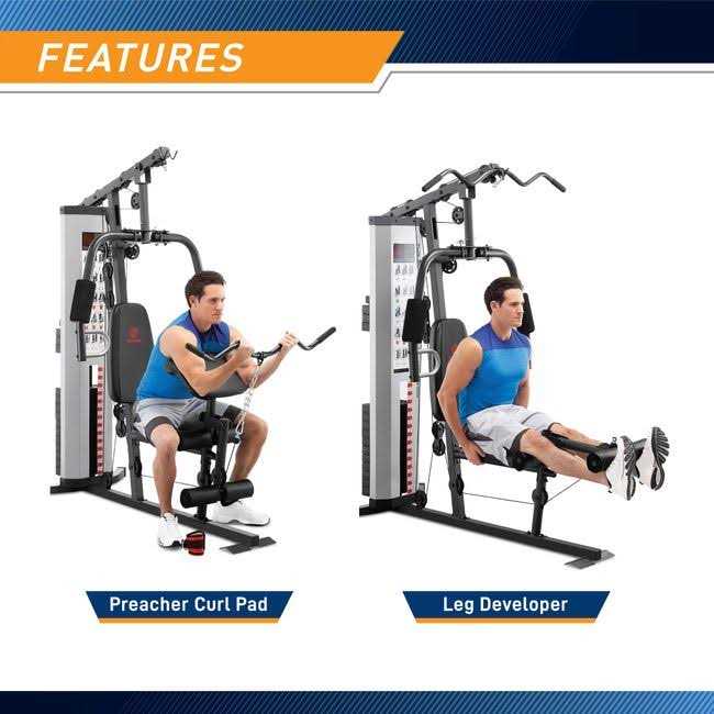 Marcy Mwm-988 Multifunction Steel Home Gym 150lb Weight Stack Machine - Sports Supplies Online Store