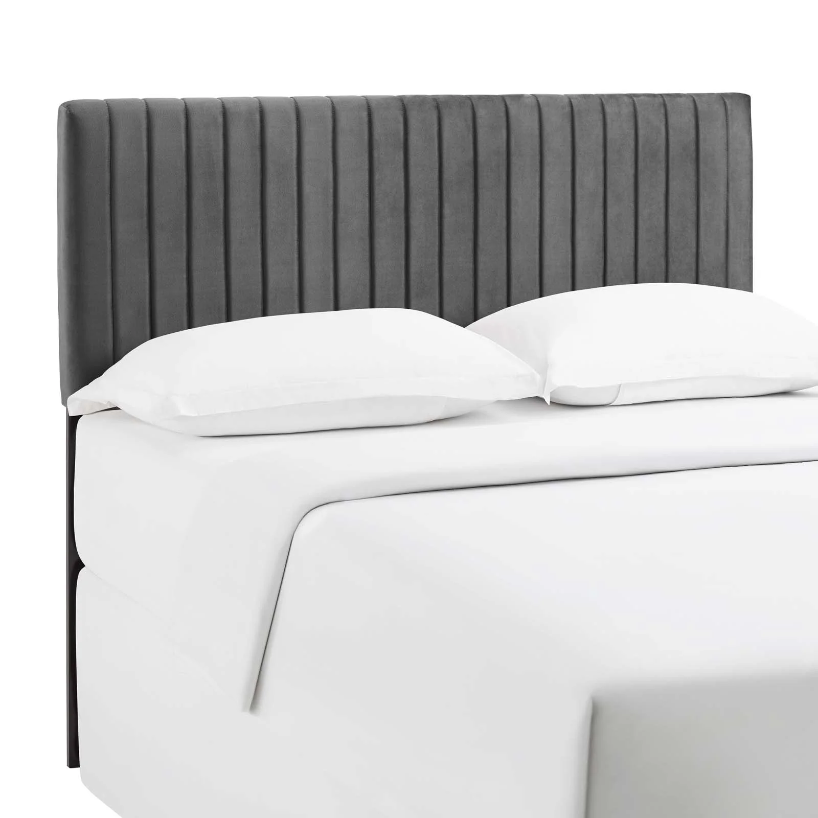 Modway Keira King/California King Performance Velvet Headboard in Gray