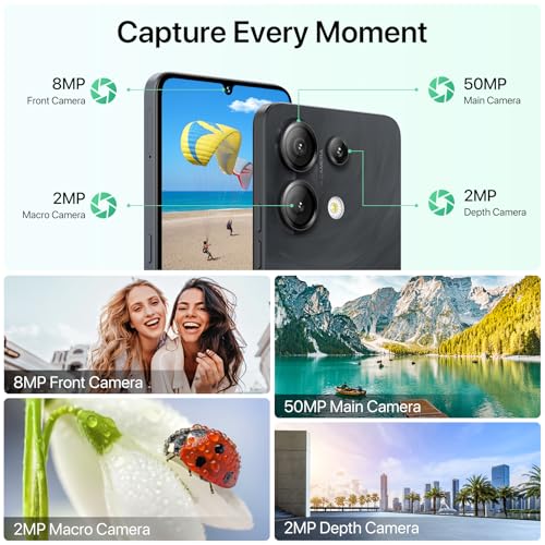 UMIDIGI G9 5G Cell Phone, Android 14 Unlocked Phones, 12(6+6) GB +128GB/1TB TF Expand, 5G Dual SIM, 50MP Camera, 6.75" HD+ 90Hz Display