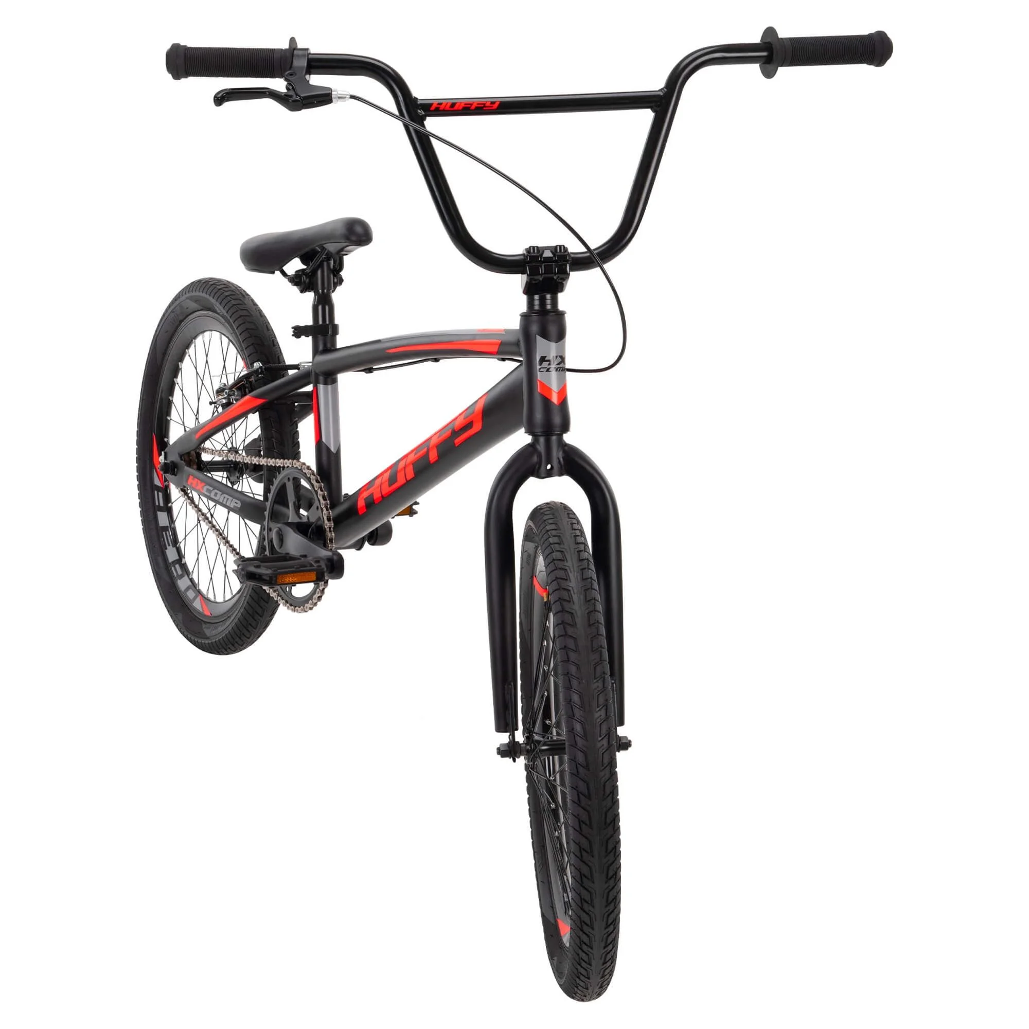 Huffy 20 BMX Race HX-Comp Boys' Bikes , Boys and Girls Ages 5 Years,  Black / Neon Red