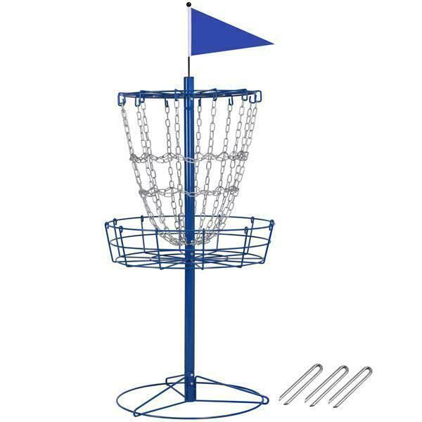 Disc Golf Goal Target Basket Practice Frisbee Game Cross Chain Outdoor