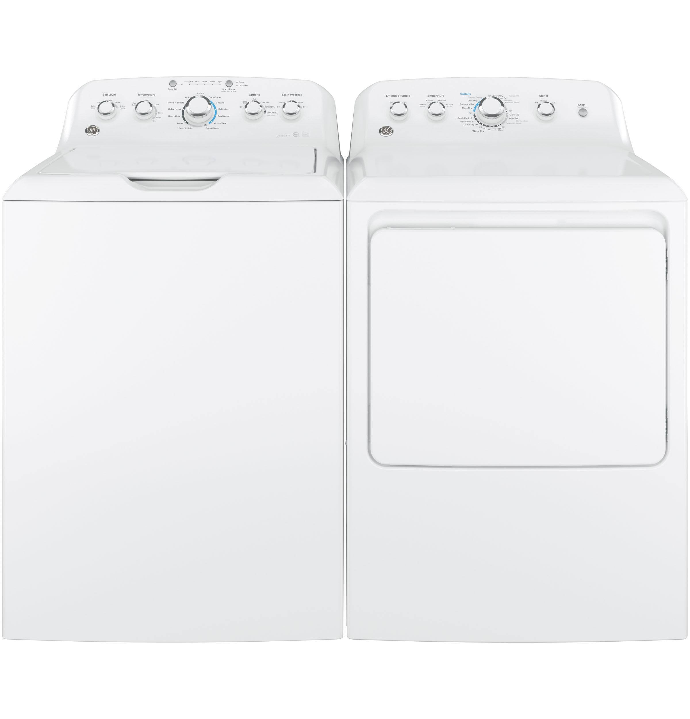 GE Energy Star 4.4 Cu. ft. Stainless Steel Capacity Washer White