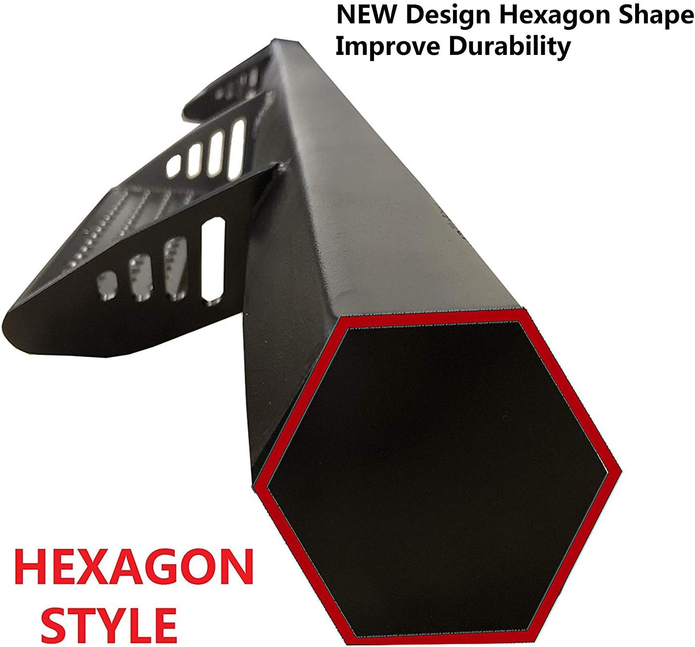 Compatible with Hex Side Step Rail Running Board 2005-2022 Toyota Tacoma Double Cab