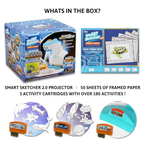 Flycatcher Smart Sketcher 2.0 Projector, Drawing and Tracing Projector for Kids, Educational Arts & Crafts Toy