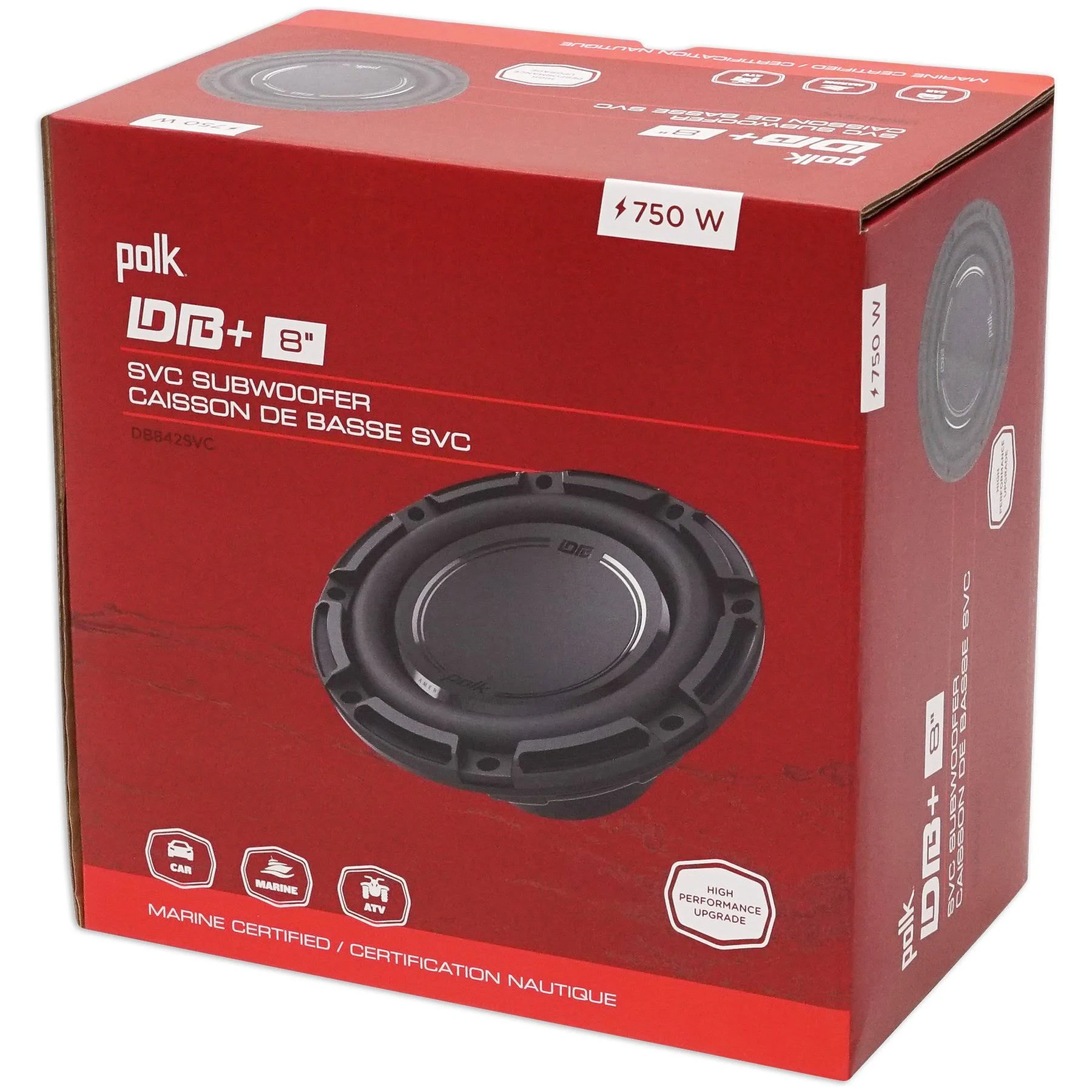 Polk Audio DB+ DB842SVC Car Subwoofer - 8x22 - Black