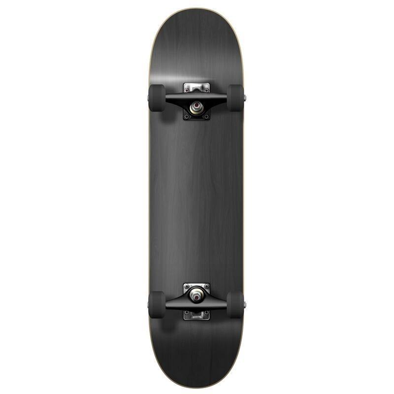 Yocaher Blank 7.75 Complete Skateboard - Stained Black