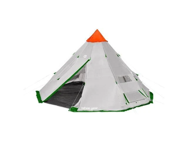 Tahoe Gear Bighorn XL 18 x 18 Feet 12 Person Teepee Cone Shape Camping Tent
