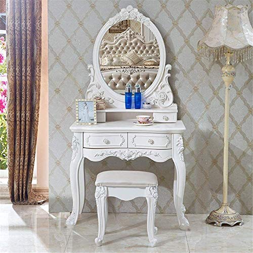 Luxury Dressing Vanity Table w/Stool for Bedroom
