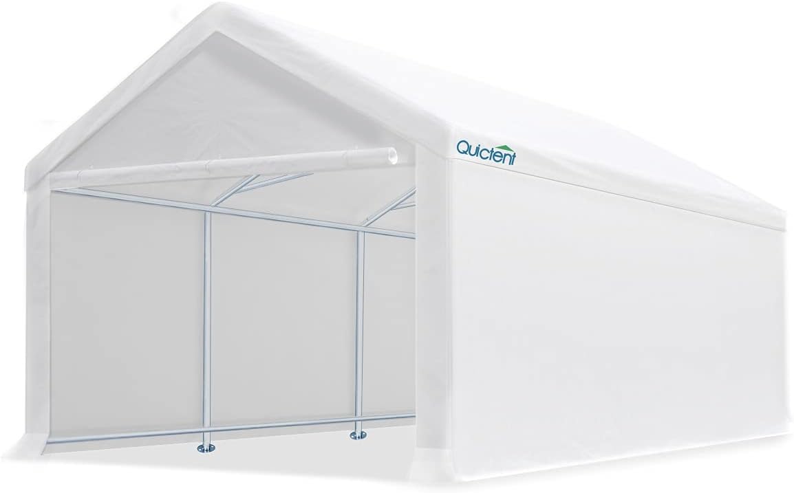 Quictent 13'X20' Carport Heavy Duty Car Canopy Galvanized Car Shelter with Reinforced Ground Bars