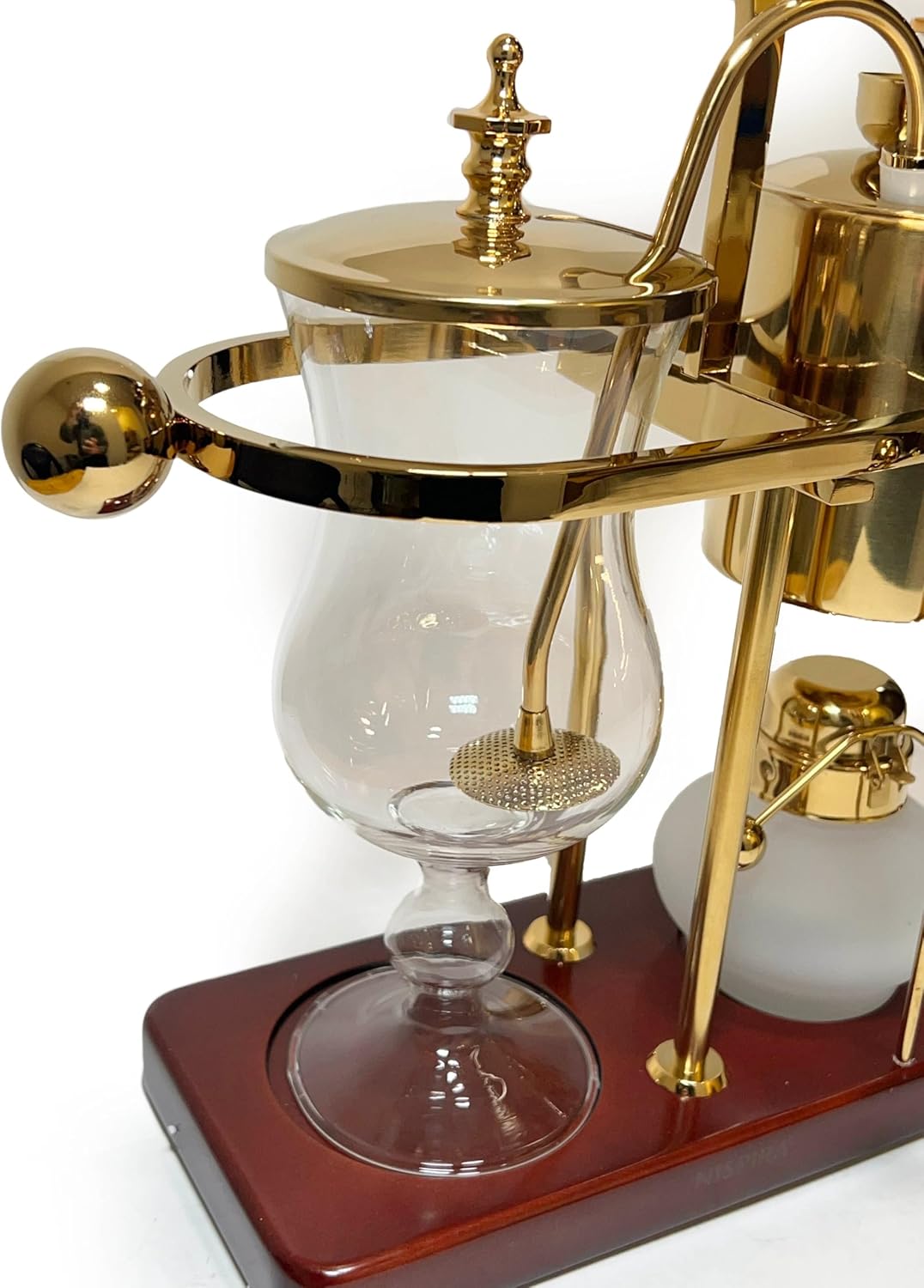 Nispira Belgium Royal Family Balance Syphon Coffee Maker Vacuum Brewing System | Vintage Classic Retro Luxury Exquisite Design | Smooth Great Aroma |
