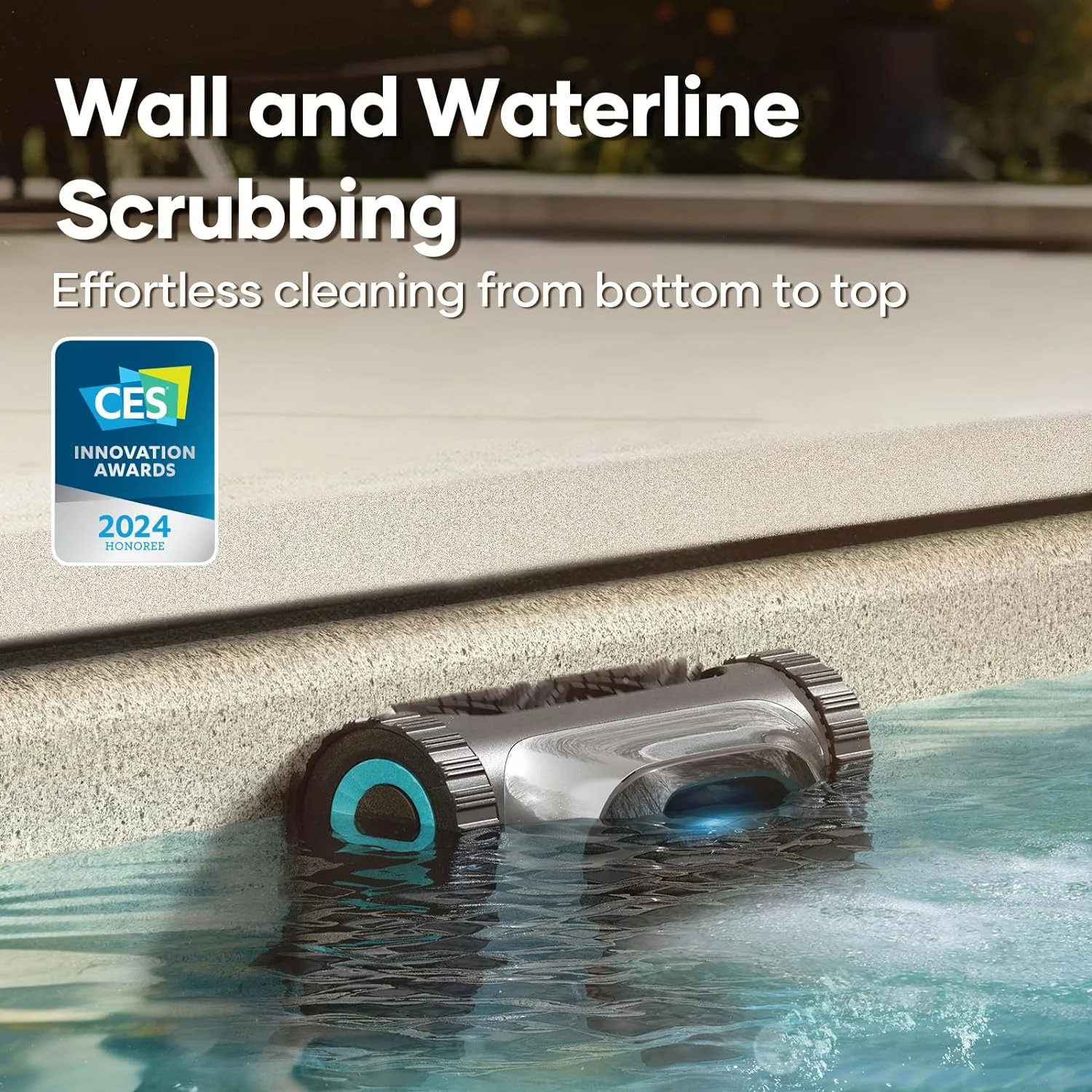 AIPER Scuba S1 Cordless Robotic Pool Vacuum Cleaner Pool Robot with Wall Climbing for Inground Pools Floors Walls and Waterlines 2024 CES Award