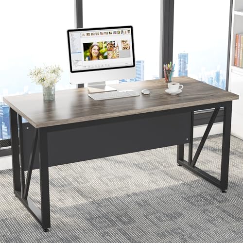 Tribesigns 63 inches Executive Desk and 47" lateral File Cabinet