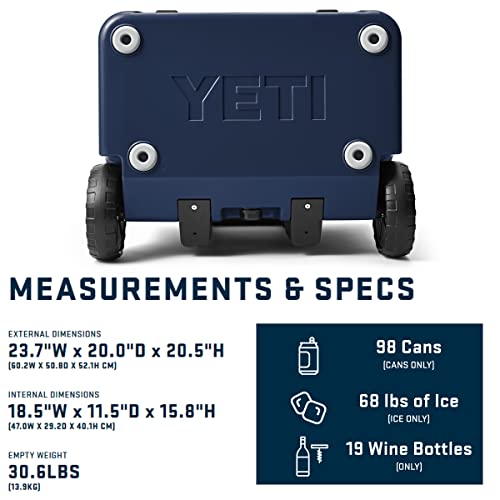 YETI Roadie 60 Wheeled Cooler with Retractable Periscope Handle