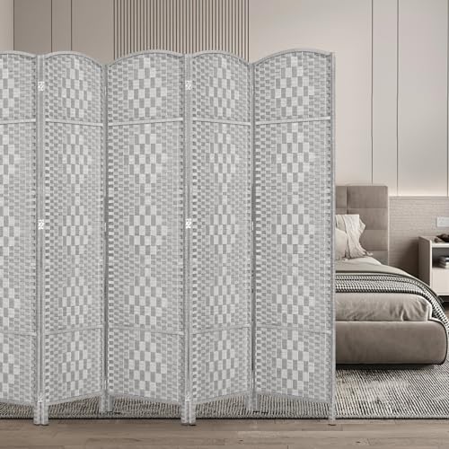 Room Divider, Room Dividers and Folding Privacy Screens, 16in Privacy Screen, 6 Panel Temporary Wall Partitions, 6ft Space Separation Panel Screen