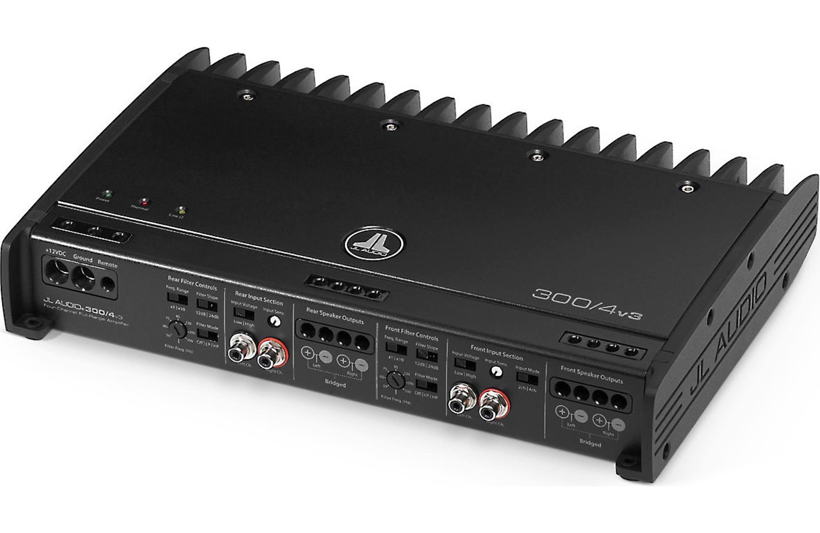 JL Audio Slash v3 Series 300/4v3 Class AB 4-Channel Car Amplifier - 300W