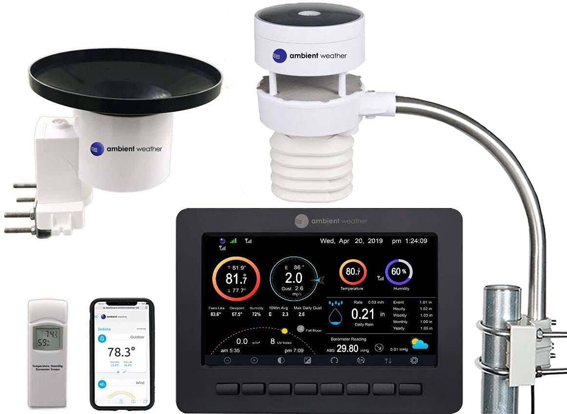 Ambient Weather WS-5000 Ultrasonic Professional Smart Weather Station