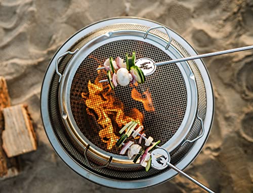 Solo Stove Bonfire Shield - Durable Stainless Steel Spark Protector Mesh Screen for Fire Pits