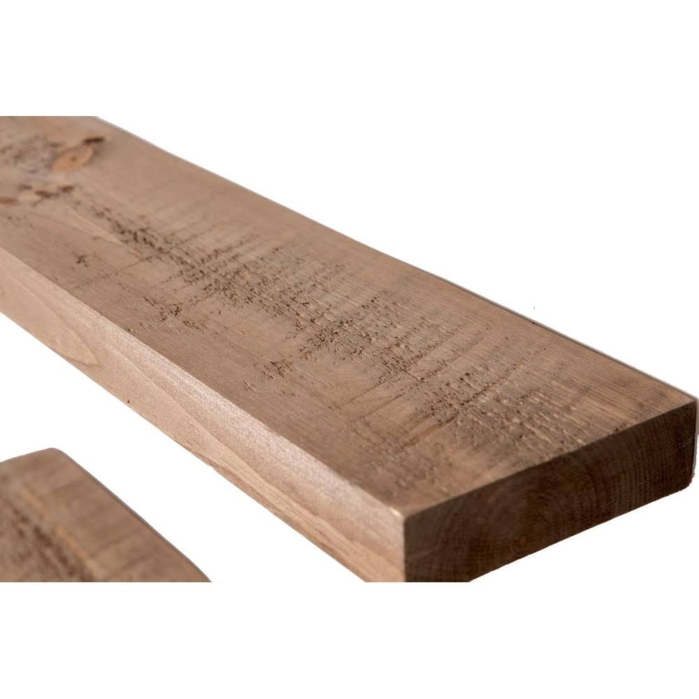 Floating Shelves Rustic Wood Wall Shelf USA Handmade Set of 2 - 36x22 x 5.5x22 - Special Walnut