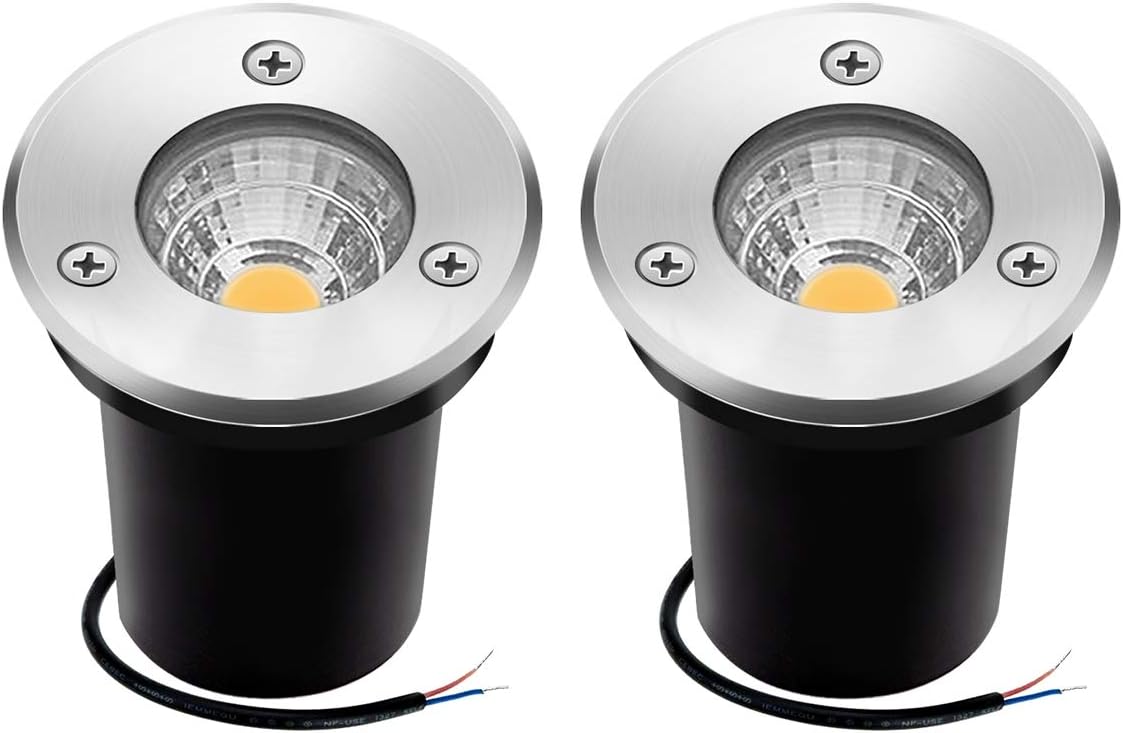 ZUCKEO Low Voltage Landscape Lights 3W LED Well Lights