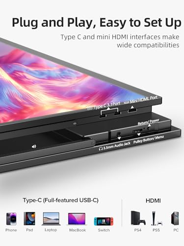Portable Monitor 18.5 inch 120hz for Laptop