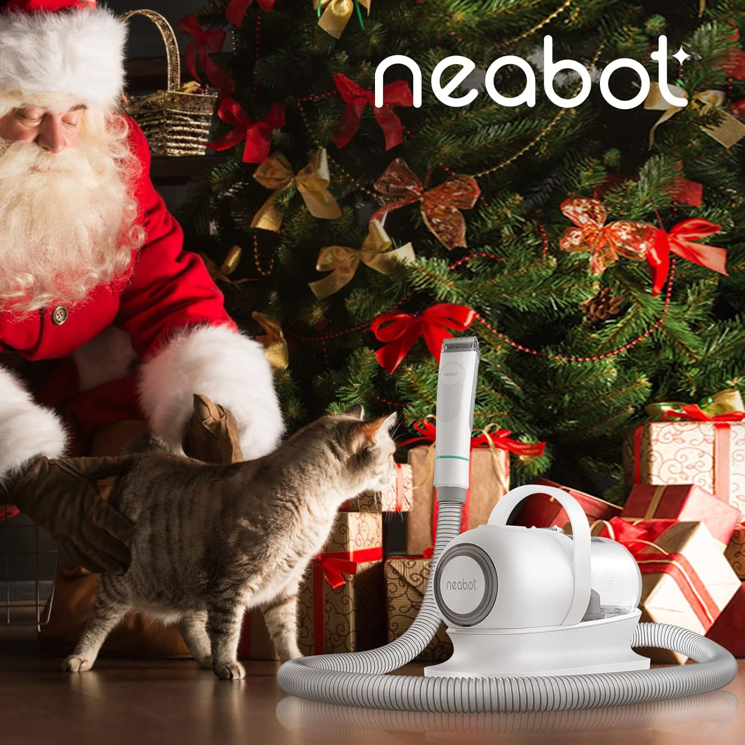 neabot P1 Pro Pet Grooming Kit & Vacuum Suction 99% Pet Hair