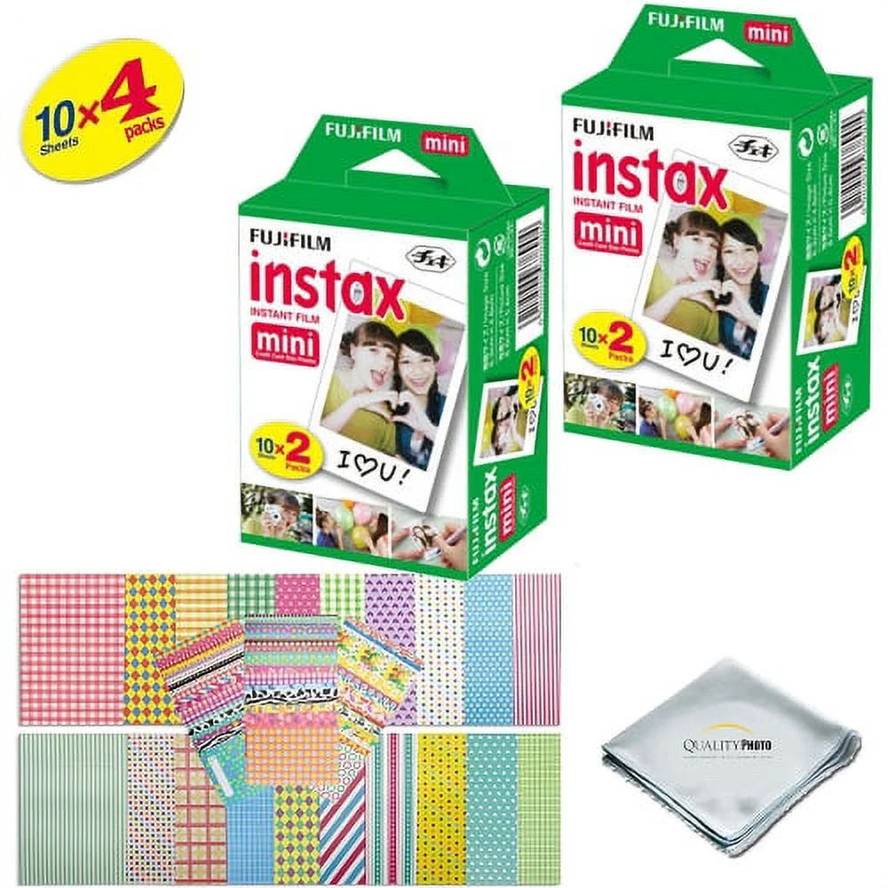 Fujifilm Instax Mini 9 Camera Cobalt Blue + 15 PC Accessory Kit for Fujifilm instax mini 9 Camera Includes: 40 Fuji Instax Films + Case + Album +