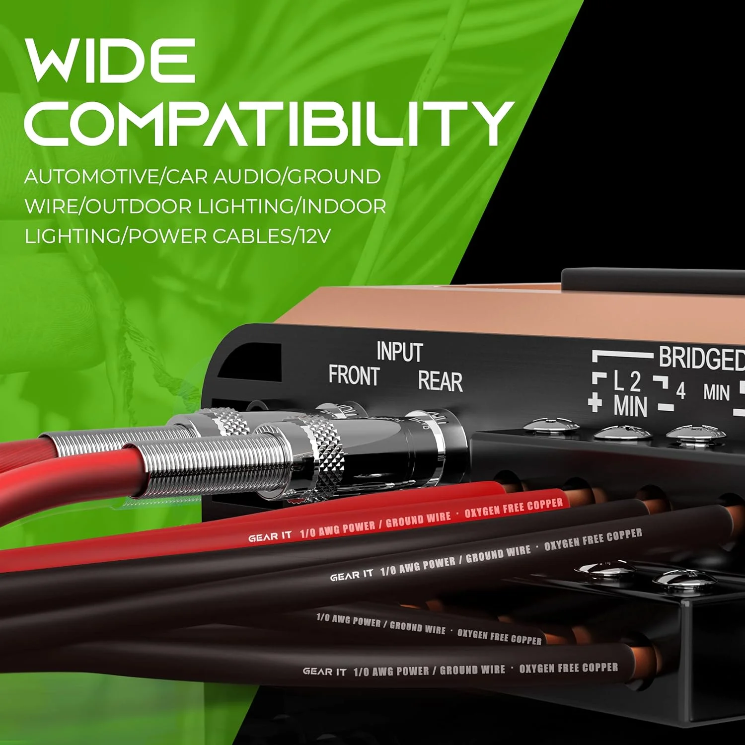 GearIT 1/0 Gauge Wire Oxygen Free Copper OFC (25ft - Red Translucent) 0 AWG - Primary Automotive Wire Power/Ground, Battery Cable, Car Audio Speaker