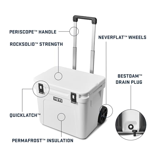 YETI Roadie 60 Wheeled Cooler with Retractable Periscope Handle