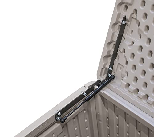 Lifetime 60012 Extra Large Deck Box, 130 Gallon, Desert Sand/Brown