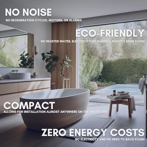 NuvoH2O Manor Duo Whole House Water Softener and Filtration System - Smart Home Appliances