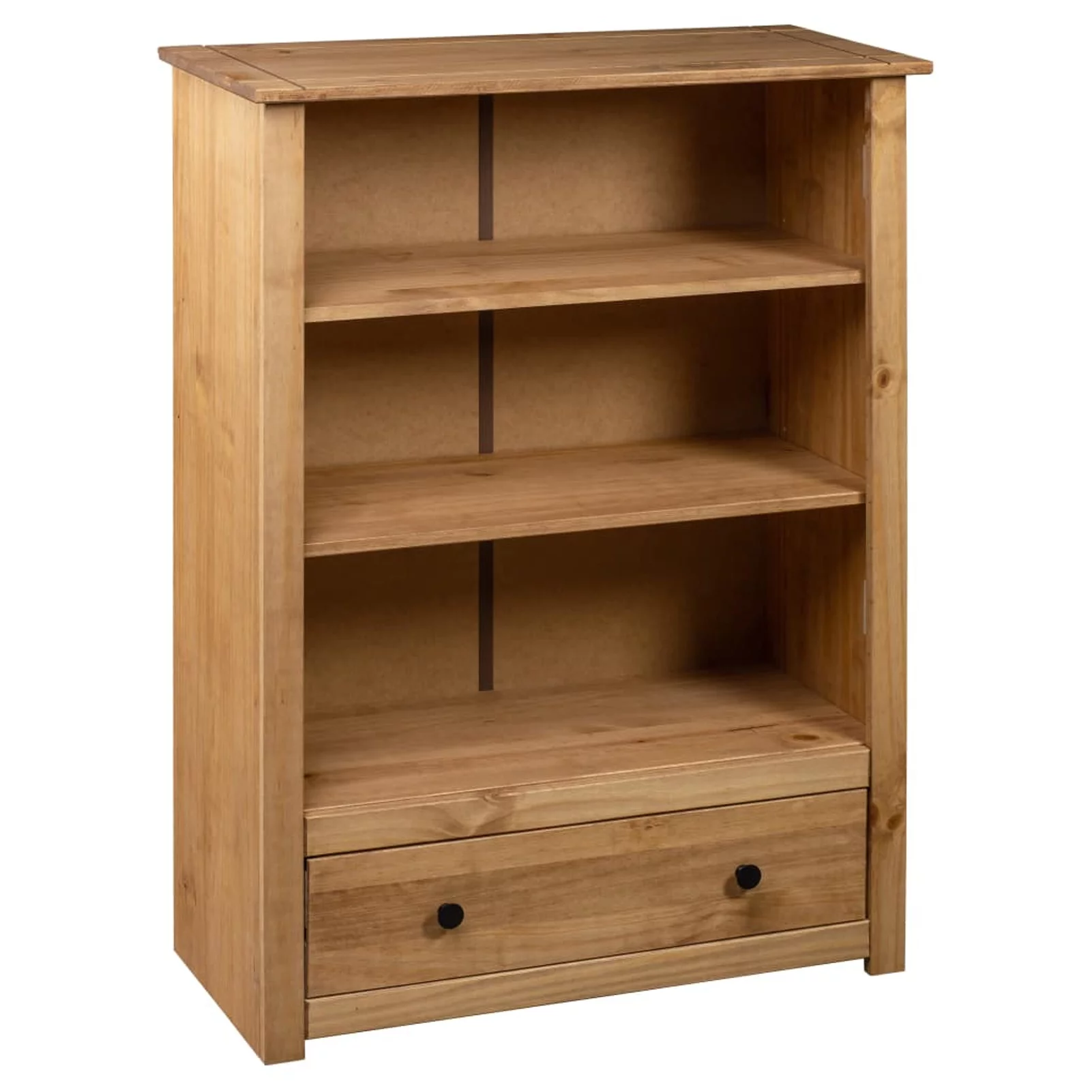Htovila Bookcase 31.5"x13.8"x43.3" Solid Pine Wood Panama