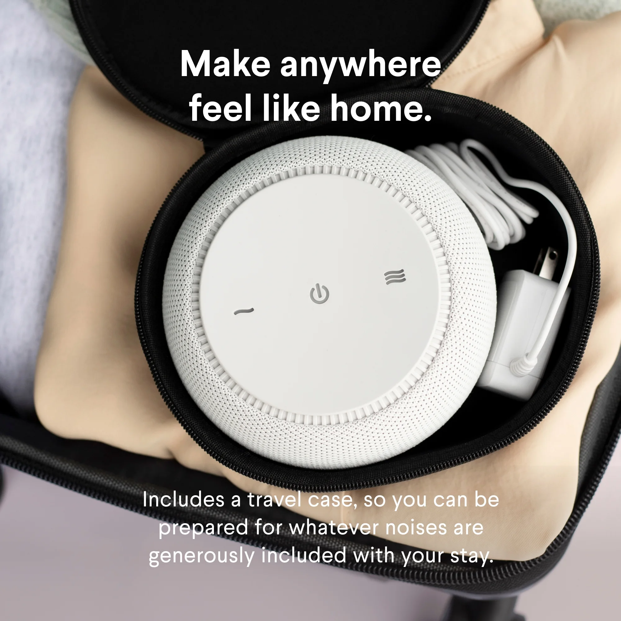 SNOOZ Pro - Smart White Noise Machine – Real Fan Inside, Non-Looping White Noise, Adjustable Tone & Volume – App-Based Remote Control, Sleep Timer