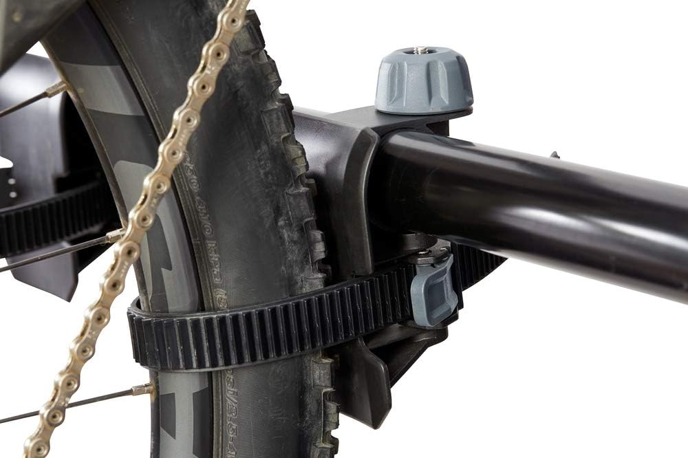 YAKIMA, Hangover Vertical Hitch Rack for Suspension Fork Bikes, 6 Bike