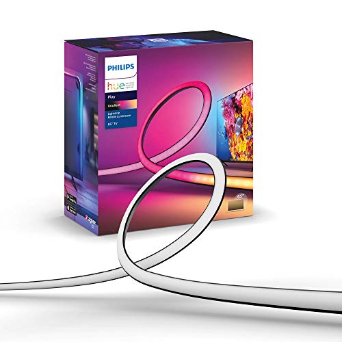 Philips Hue Play Gradient 65" Smart TV Light Strip, Flowing Color-Changing LED Strip Lights, Multicolor TV Backlight Sync with Music and Gaming