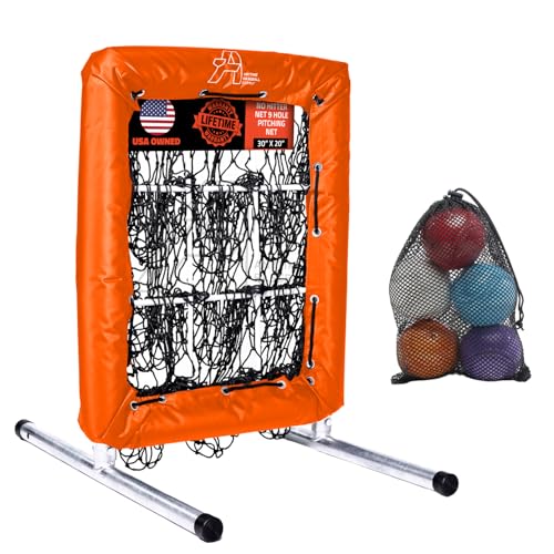 Anytime Baseball Pitching Net with Strike Zone | The No Hitter Net 9 Hole Net | Strike Zone Target for Baseball & Softball Training