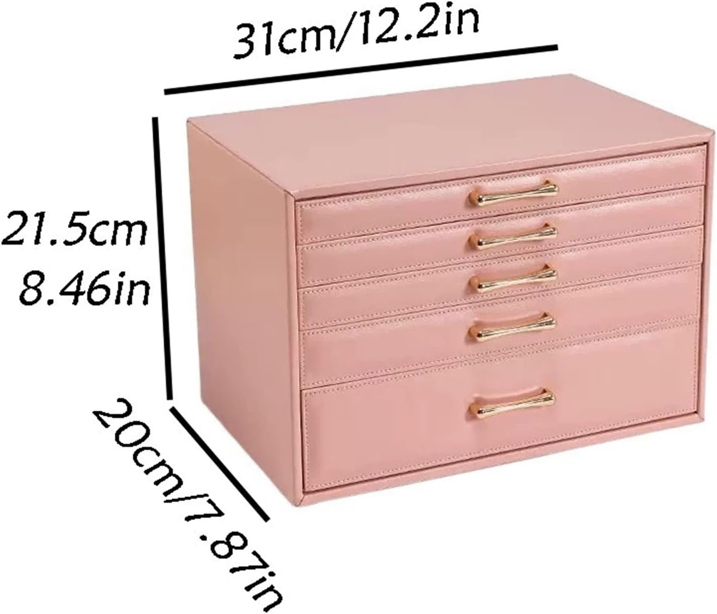 Gerrit ABNNHK Jewelry Box Ring Necklace Watch Jewelry Storage Box High-grade High-capacity PU Leather Jewelry Box Jewelry Storage Jewelry Organizer