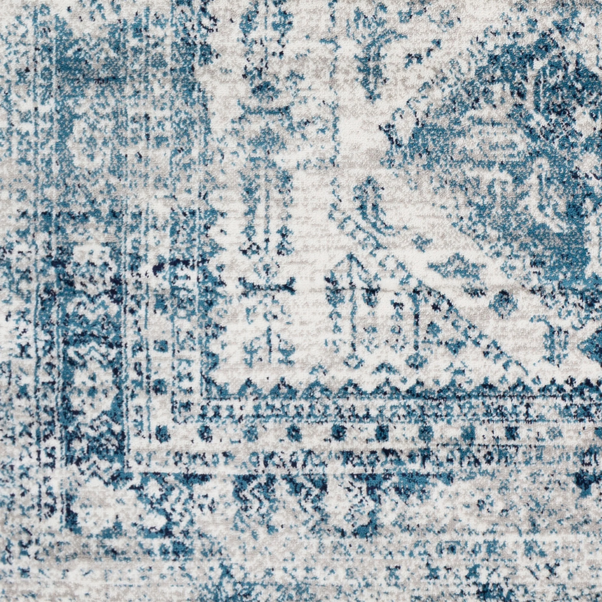 Artistic Weavers Monte Carlo Medallion Area Rug, Blue/White, 7'10" X 10'3"