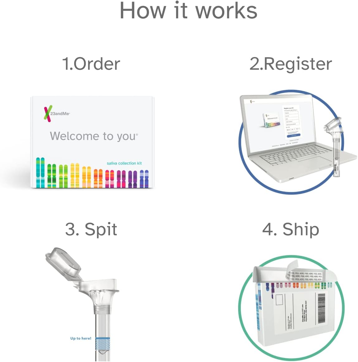 23andMe Health + Ancestry Service: Personal Genetic DNA Test Including Health Predispositions, Carrier Status, Wellness