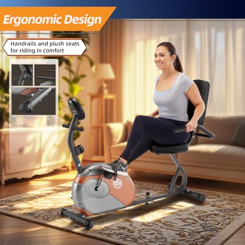 Marcy Home Fitness Personal Exercise Bike with Adjustable Magnetic Resistance for Cardio Workout and Cycle Training
