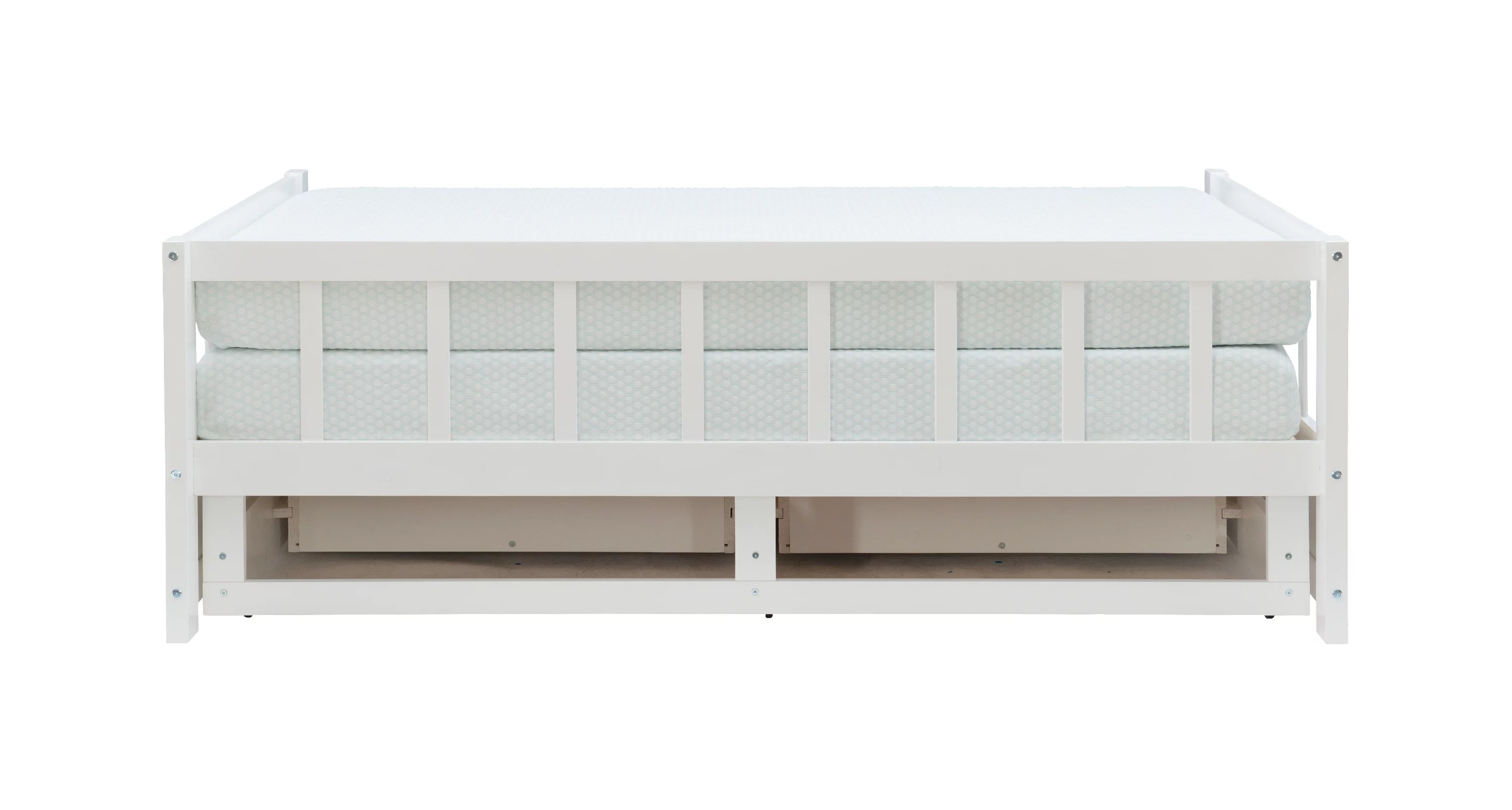 Galewood 2-Drawer Convertible Twin to King Daybed, White